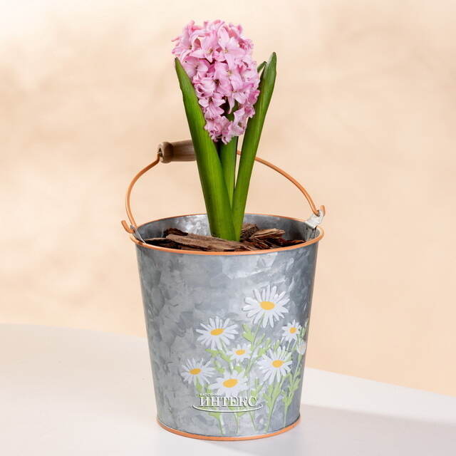 Металлическое кашпо Ведерко Луфен 14 см Boltze (Больтце)