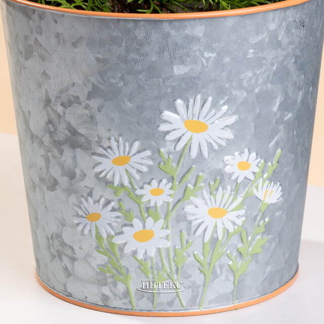 Металлическое кашпо Ведерко Луфен 15 см Boltze (Больтце)