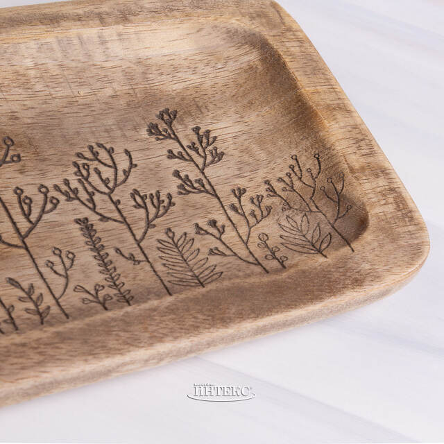 Деревянный поднос Bloma 35*13 см светлое дерево Boltze