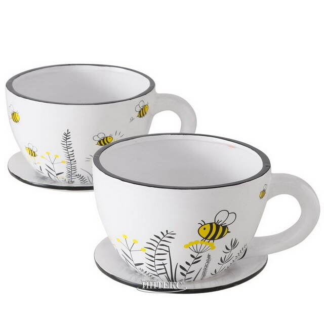 Керамическое кашпо Чашка Summy 22*17 см Boltze