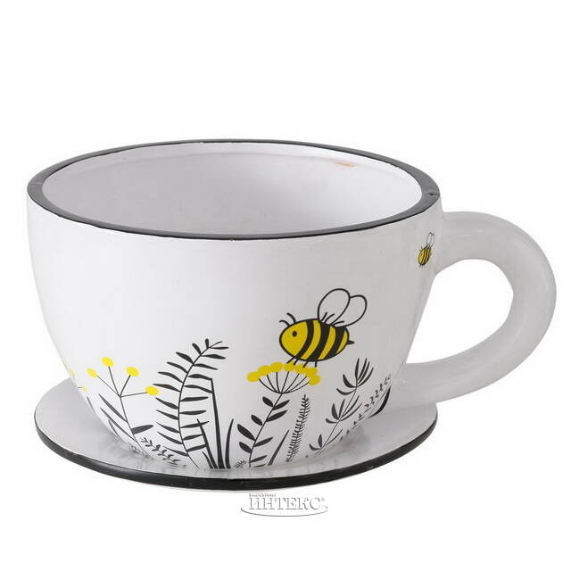 Керамическое кашпо Чашка Summy 22*17 см Boltze