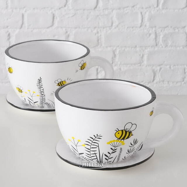 Керамическое кашпо Чашка Summy 22*17 см Boltze