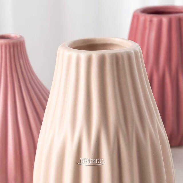 Набор керамических ваз Вилма Пинк 13 см, 3 шт Boltze (Больтце)