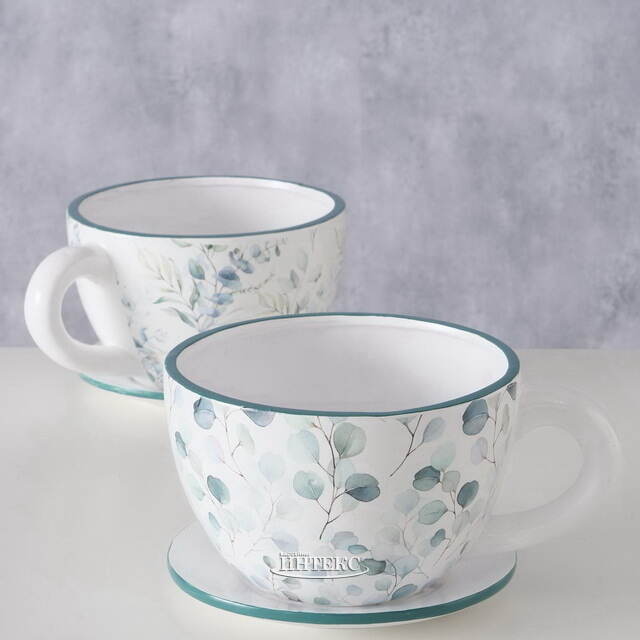 Керамическое кашпо Чашка Лаймена 22*17 см Boltze