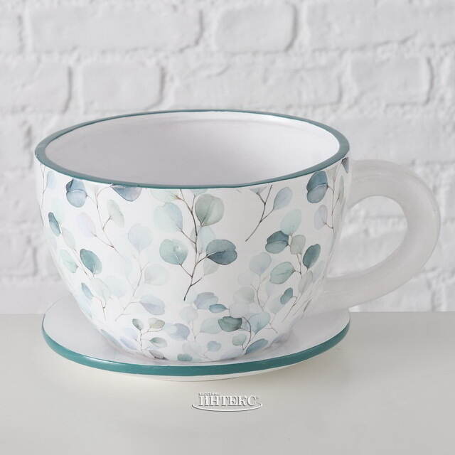 Керамическое кашпо Чашка Лаймена 22*17 см Boltze