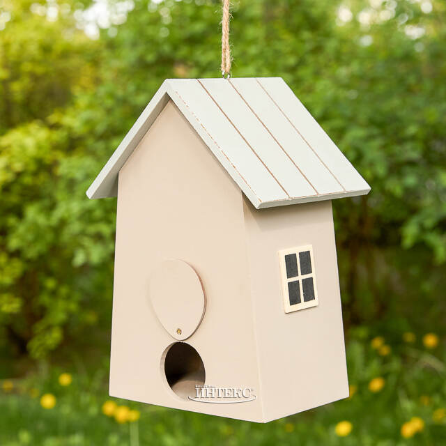 Садовое украшение Скворечник Мориньер 22*15 см бежевый Boltze