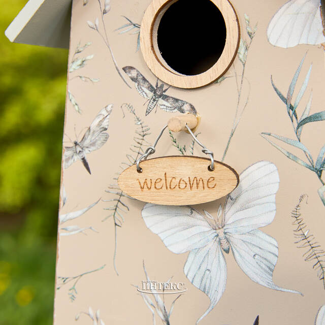 Садовое украшение Скворечник Мориньер 22*15 см бежевый Boltze