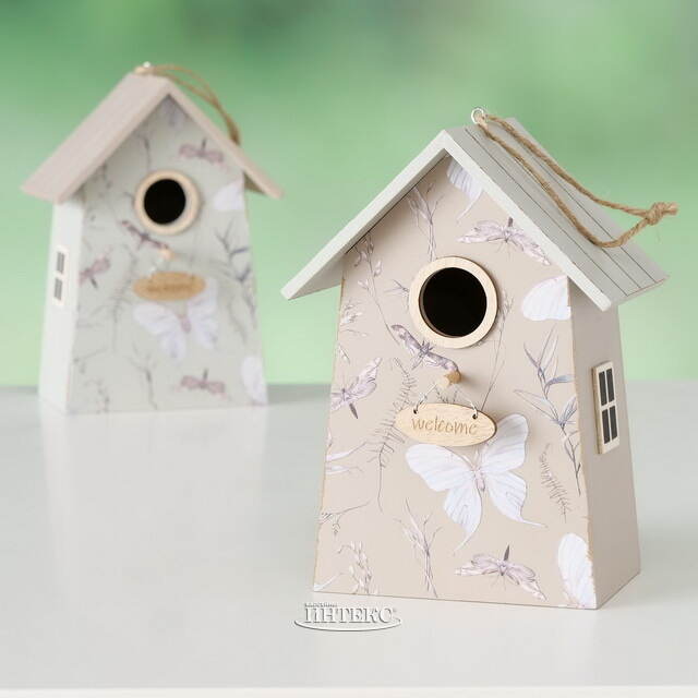 Садовое украшение Скворечник Мориньер 22*15 см серый Boltze