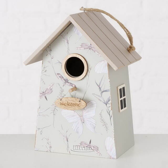 Садовое украшение Скворечник Мориньер 22*15 см серый Boltze