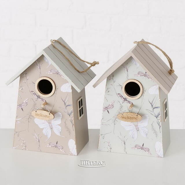 Садовое украшение Скворечник Мориньер 22*15 см серый Boltze