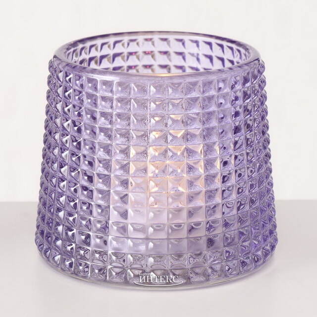 Набор стеклянных подсвечников Apperto 8 см сиреневый, 4 шт Boltze (Больтце)