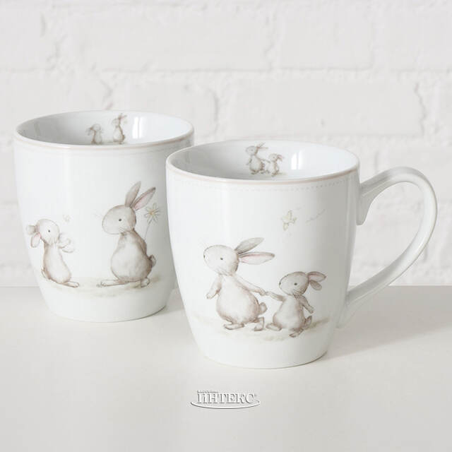 Фарфоровая кружка Кролики Бенсон 480 мл Boltze (Больтце)