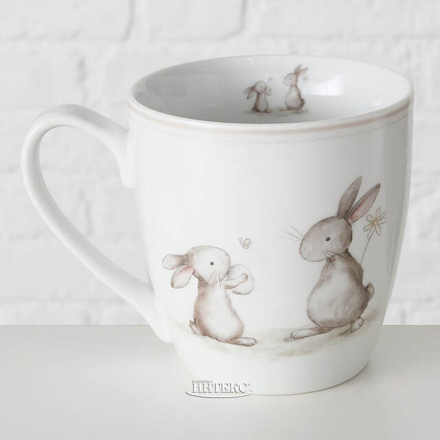 Фарфоровая кружка Кролики Адамсон 480 мл Boltze (Больтце)