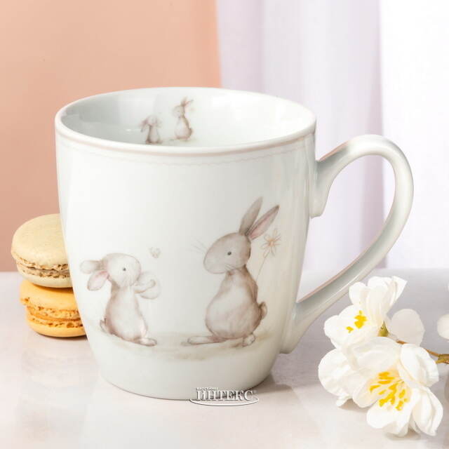 Фарфоровая кружка Кролики Адамсон 480 мл Boltze (Больтце)
