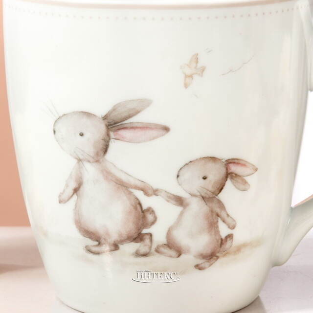 Фарфоровая кружка Кролики Бенсон 480 мл Boltze (Больтце)