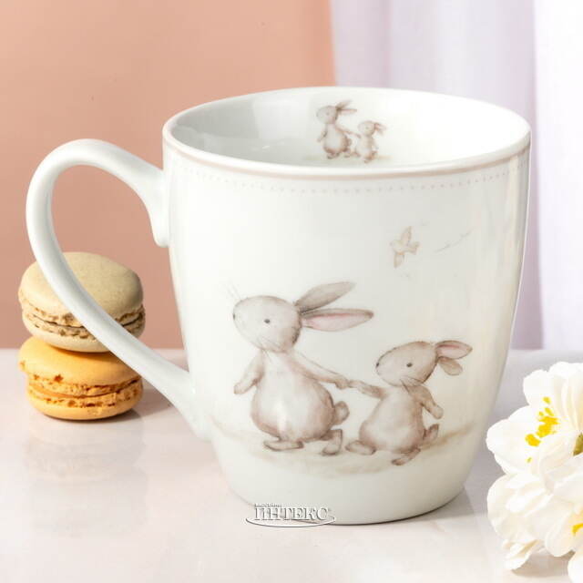 Фарфоровая кружка Кролики Бенсон 480 мл Boltze (Больтце)