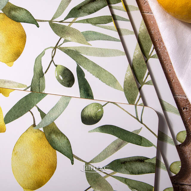 Набор плейсматов Citronella 40*30 см белый, 4 шт Boltze