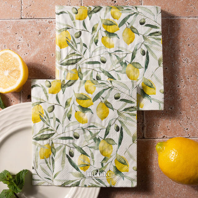 Бумажные салфетки Citronella 17*17 см белые, 20 шт Boltze