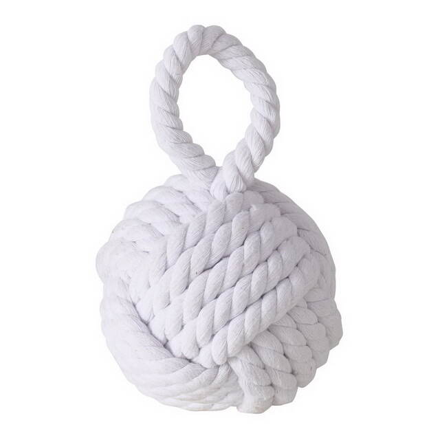 Дверной стоппер Кноттен 23 см белый Boltze