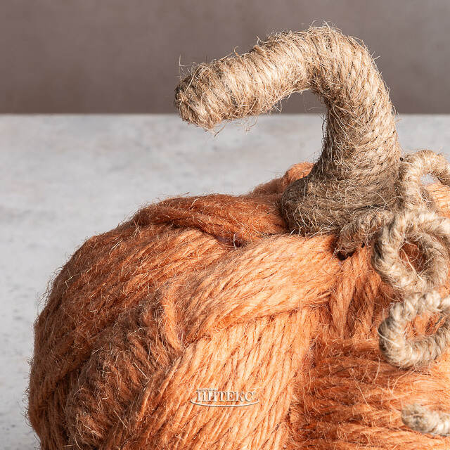 Декоративная фигурка Тыква Черизола 20 см персиковая Boltze