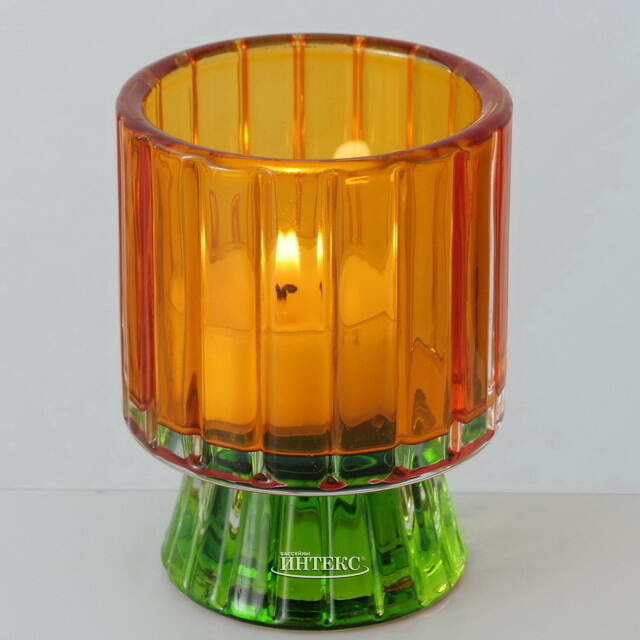 Набор стеклянных подсвечников Summer Glance 8 см, 4 шт Boltze