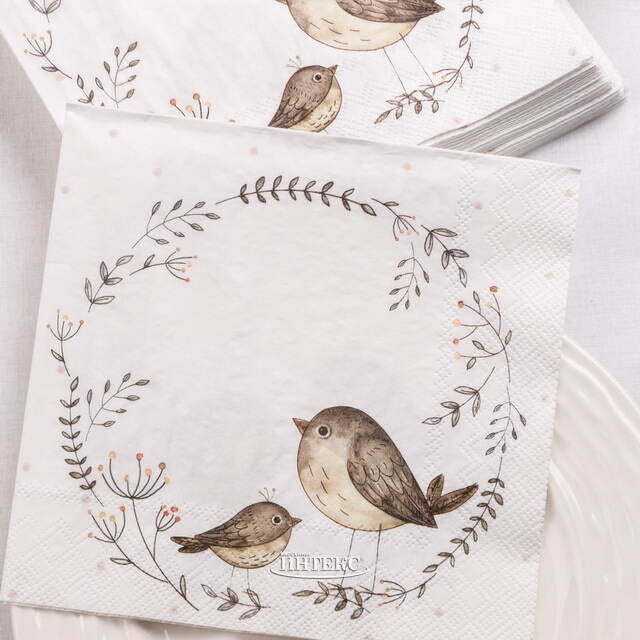 Бумажные салфетки Птички Гуаспес 17*17 см, 20 шт Boltze (Больтце)