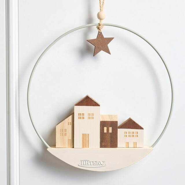 Декоративное панно Улочка Хагерстена 25 см Boltze