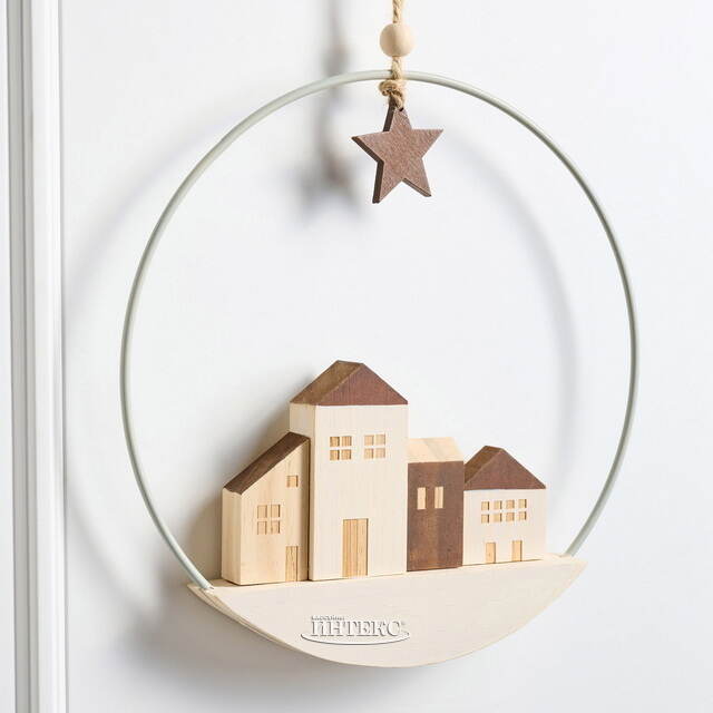 Декоративное панно Улочка Хагерстена 25 см Boltze