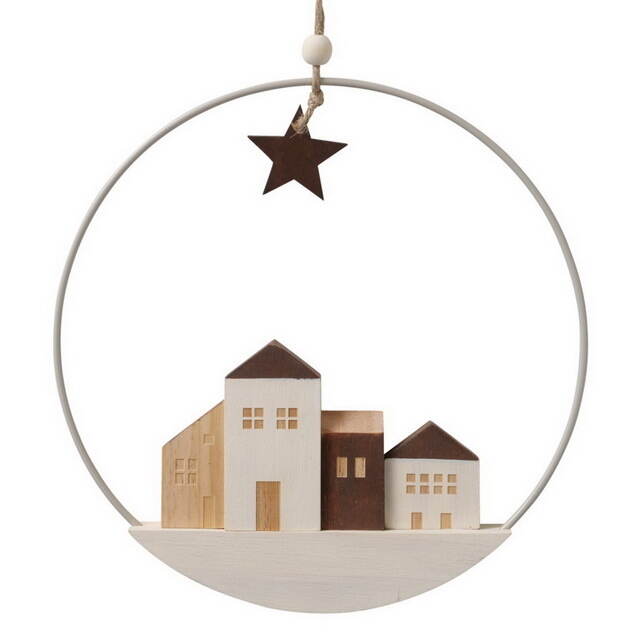 Декоративное панно Улочка Хагерстена 25 см Boltze