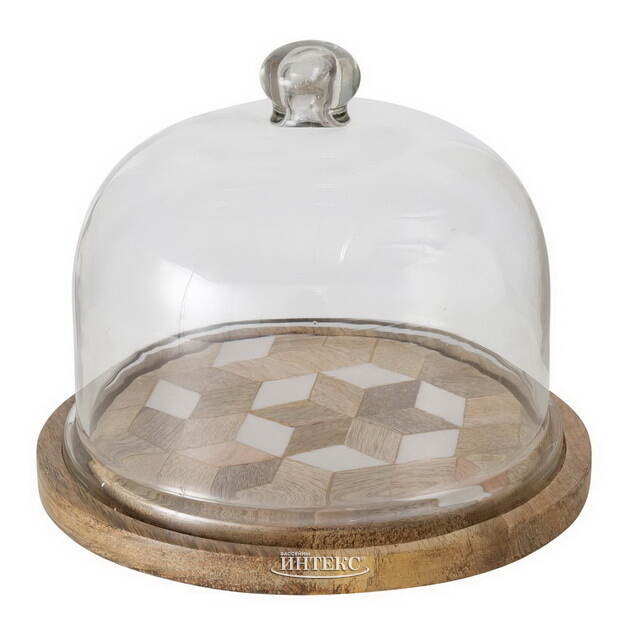 Блюдо для сервировки с клошем Джемело 23 см Boltze