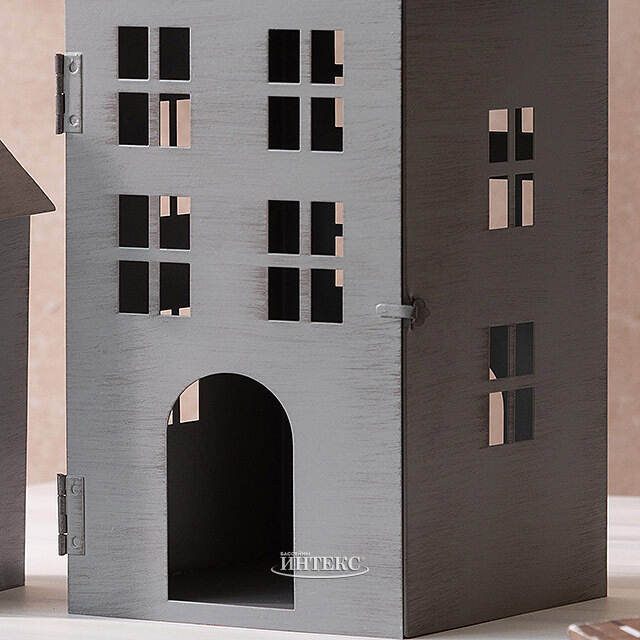 Набор подсвечников-фонарей Olesund 20-30 см серый, 2 шт Boltze