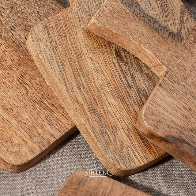 Доска для подачи закусок Либретто 15 см, 4 шт, квадратная Boltze