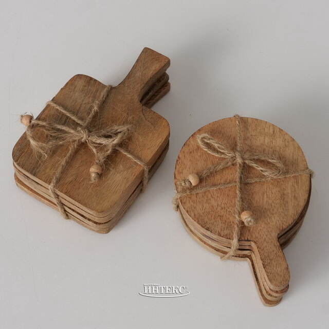 Доска для подачи закусок Либретто 15 см, 4 шт, квадратная Boltze