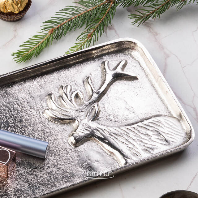 Металлический поднос Deer Majesto 37*13 см Boltze