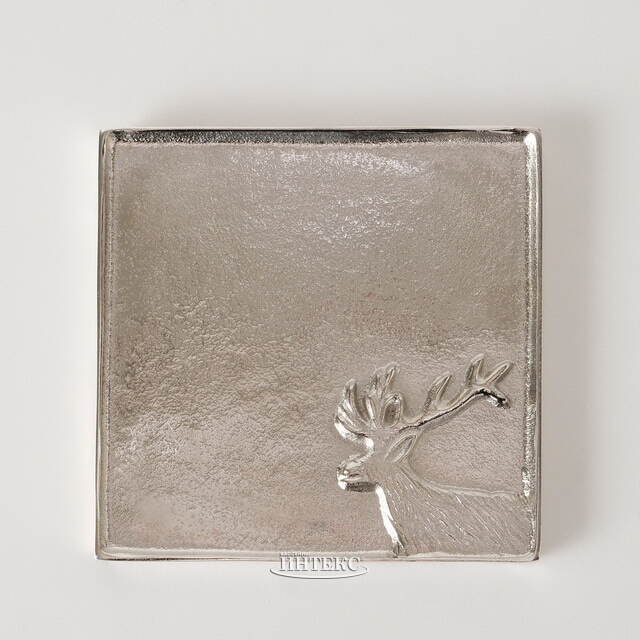 Металлический поднос Deer Majesto 19*19 см Boltze (Больтце)