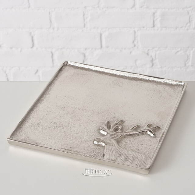 Металлический поднос Deer Majesto 19*19 см Boltze (Больтце)