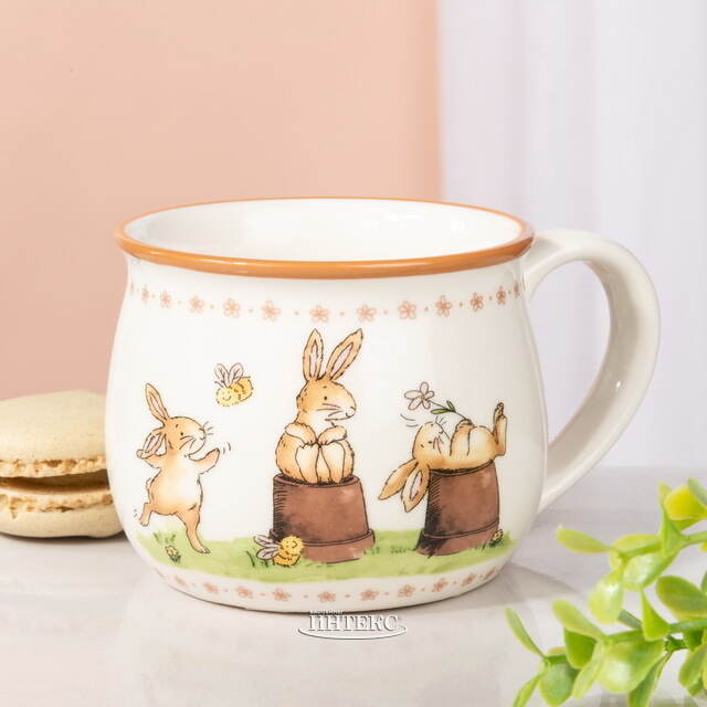 Фарфоровая кружка Зайчата: Джереми и Друзья 180 мл Boltze (Больтце)