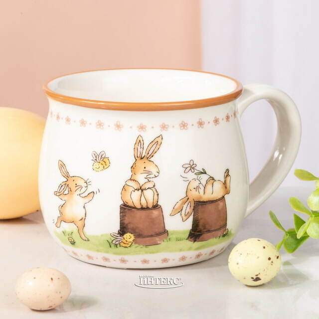 Фарфоровая кружка Зайчата: Джереми и Друзья 180 мл Boltze (Больтце)