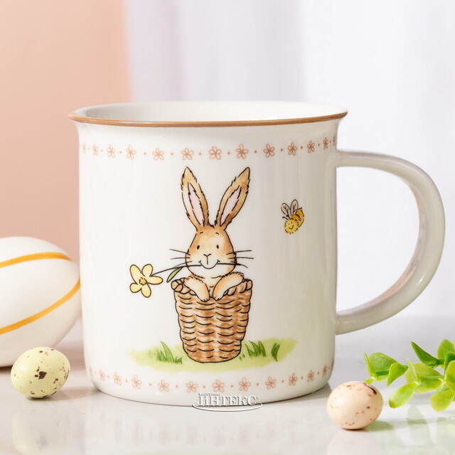 Фарфоровая кружка Зайчонок Джо 370 мл Boltze (Больтце)