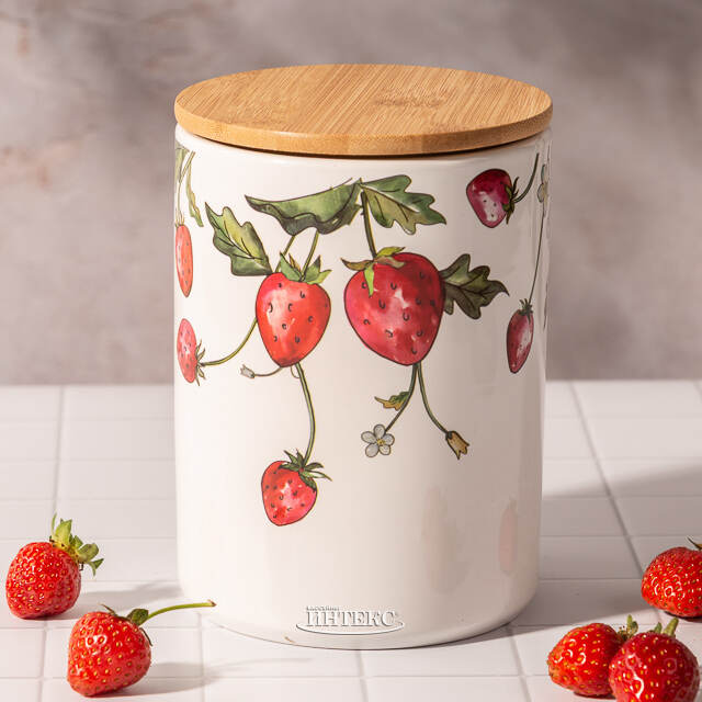 Банка для хранения Sweet Strawberries 17 см, 2 шт Boltze