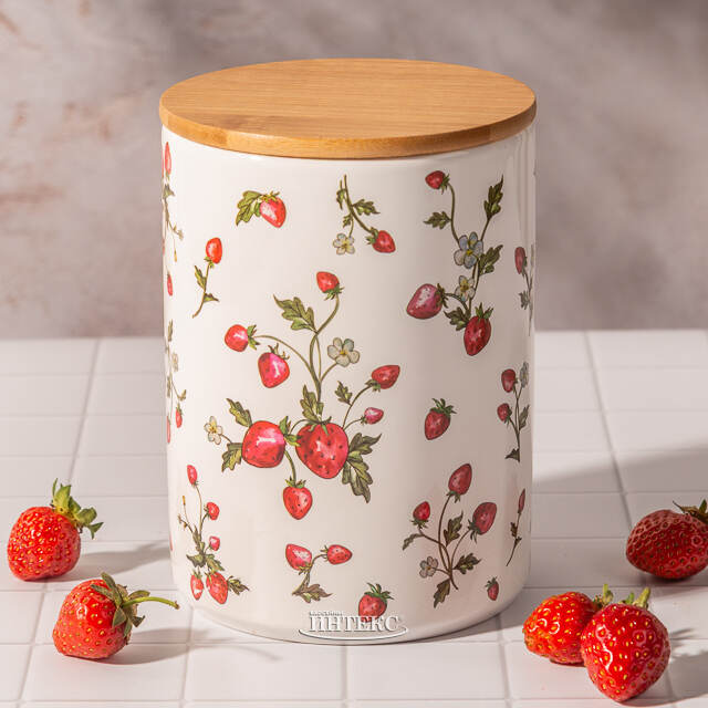 Банка для хранения Sweet Strawberries 17 см, 2 шт Boltze