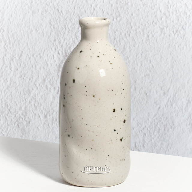 Керамическая ваза для цветов Фуэнте-Аламо 15 см кремовая Boltze (Больтце)