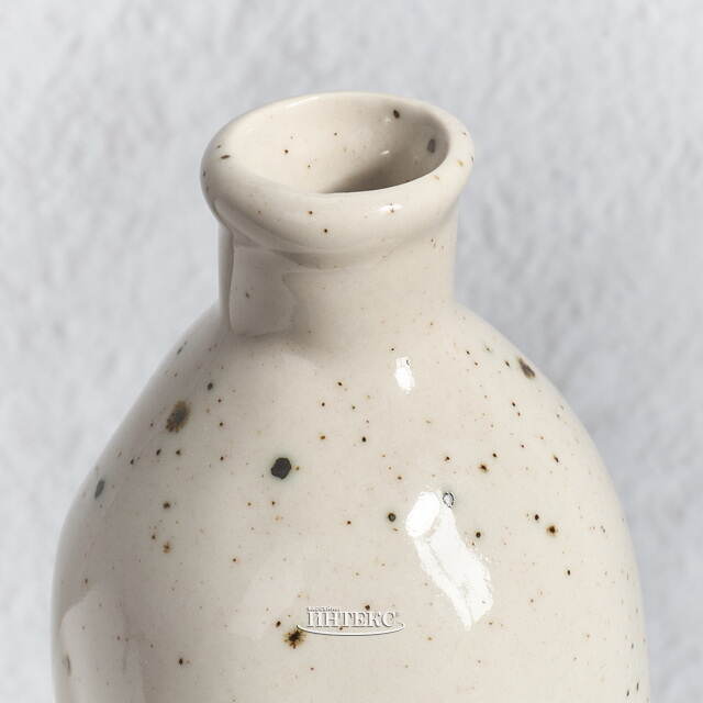 Керамическая ваза для цветов Фуэнте-Аламо 15 см кремовая Boltze (Больтце)