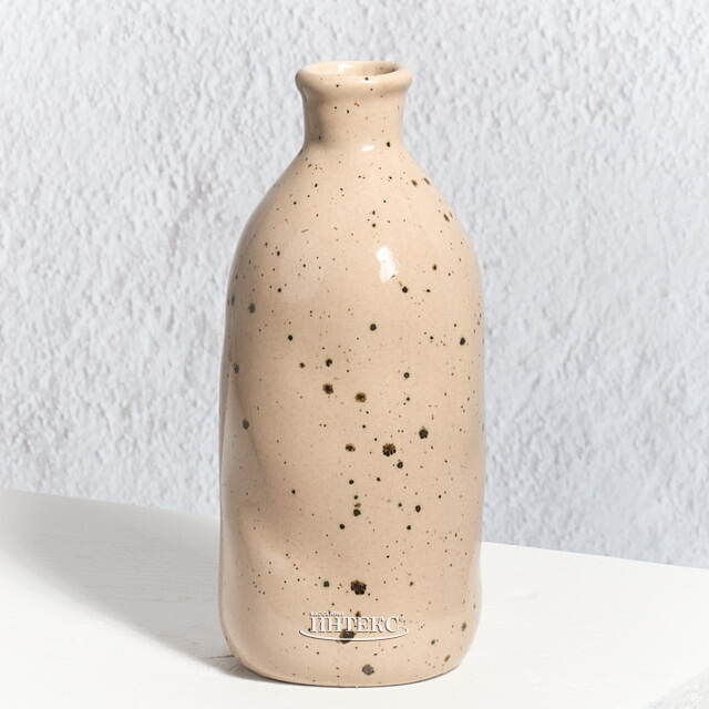 Керамическая ваза для цветов Фуэнте-Аламо 15 см бежевая Boltze (Больтце)