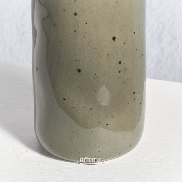 Керамическая ваза для цветов Фуэнте-Аламо 15 см зеленая Boltze (Больтце)