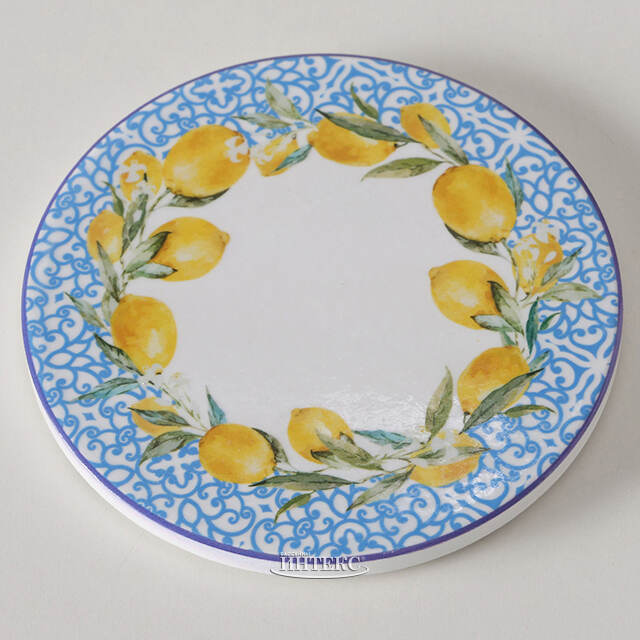 Набор подставок под кружки Capri Lemony 10 см белый, 4 шт Boltze (Больтце)