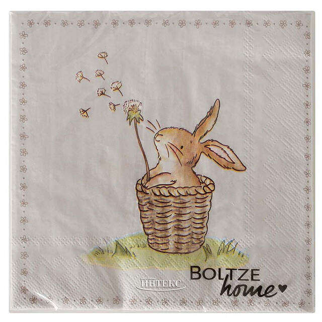 Бумажные салфетки Bunny Jeremy 17*17 см, 20 шт Boltze (Больтце)