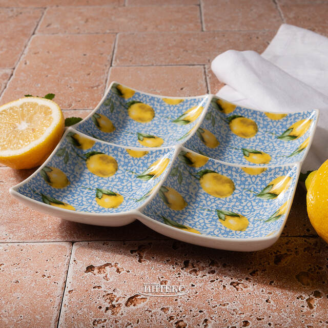 Менажница для закусок Capri Lemony 18 см Boltze