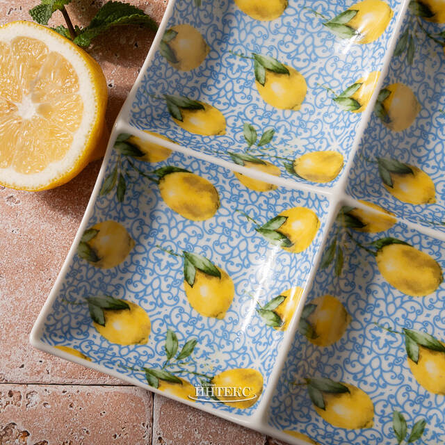 Менажница для закусок Capri Lemony 18 см Boltze