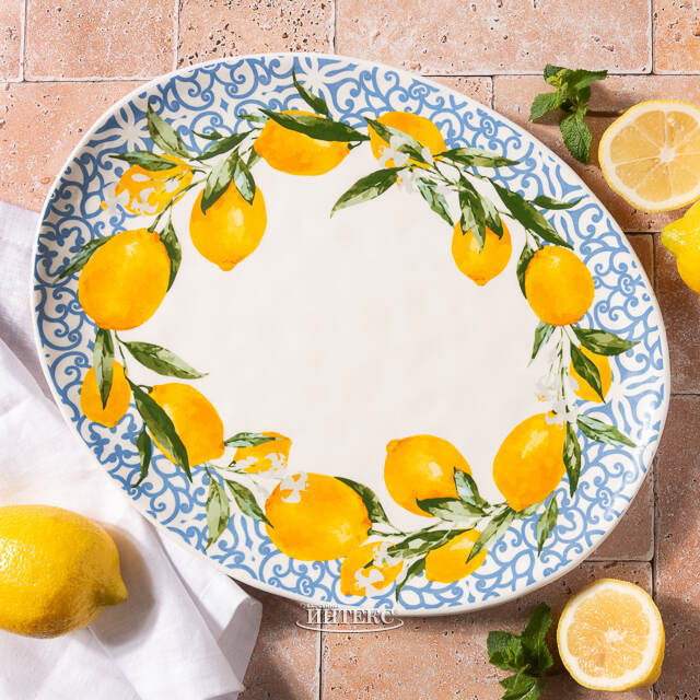 Сервировочное блюдо Capri Lemony 39*31 см Boltze
